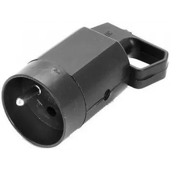VIPLAST 315-05 Pindpaigaldatav pistikupesa maandusega, 2P+Z, 16A, 250V, IP20, must
