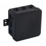 VIPLAST V5 Klik Pindpaigaldatav Tühi Ühenduskarp, 12 Kaabli Avaga, IP54, Must, 75x75x41 mm, 035-05