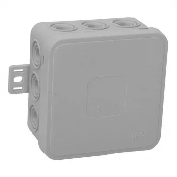 VIPLAST V5 Pindpaigaldatav Ühenduskarp, 12 Avaga, Hall, IP54, 75x75x41mm
