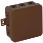 VIPLAST V7 Click pinnale paigaldatav ühenduskarp, 12 ava, pruun, IP54, 100x100x41mm, 037-02