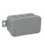 VIPLAST V8 Klik pindpaigaldatav tühi harukarp, 8 kaablisisendit, hall, IP54, 80x45x41mm, 038-03