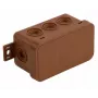 VIPLAST V8 Klik Pindpaigaldus Harukarp, Tühi, 8 Kaabli Avaga, IP54, Pruun, 80x45x41mm