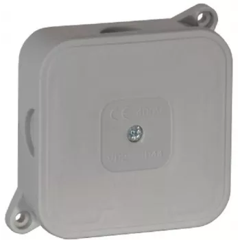 VIPLAST VP-2 Pindpaigaldatav ühenduskarp, tühi, 4 kaablisisenemist, IP44, hall, 85x85x35mm