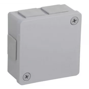 VIPLAST VP-22 Pindpaigaldatav ühenduskarp, 6 kaabli sisseviiku, tühi, hall, IP55, 86x86x40 mm