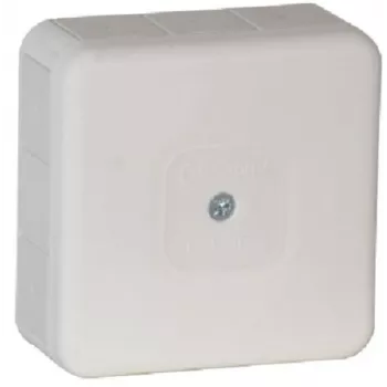 VIPLAST VP-31 Pindpaigaldatav tühi harukarp, 12 kaabli sisseviiku, IP55, valge, 85x85x37 mm