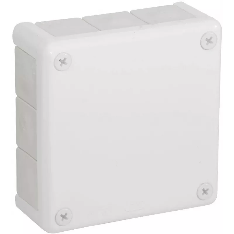 VIPLAST VP-51 pinnapaigaldatav tühi harukarp, 12 kaablisisendit, valge, IP55, 118x118x46 mm