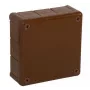 VIPLAST VP-51 Pindpaigaldatav ühenduskarp, 12 kaabli ava, pruun, IP55, 118x118x46mm