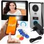 Virone VDP-67 videouksetelefon FullHD 1080p, 7-tolline värviline LCD-ekraan, RFID-lugeja, Tuya Smart Wi-Fi