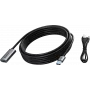 VISION TC 5MUSB3.0EXT+/BL USB 3.0 Active Extension Cable 5 m USB-A Male/Female Black Silver
