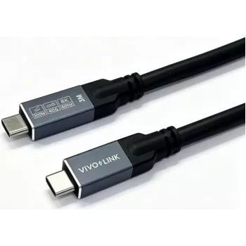 Vivolink USB4 USB-C - USB-C kaabel 1m 40Gbps 100W 8K ettevõtte-tasemel testitud (PROUSB4MM1)