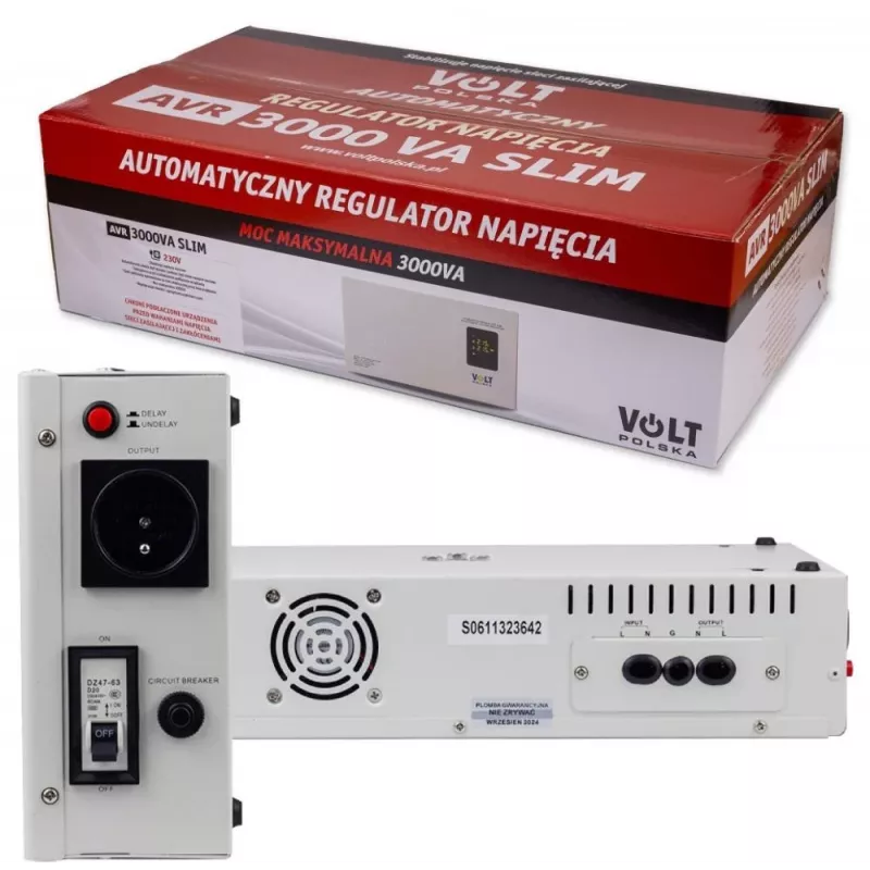 Volt Polska AVR 3000VA Slim 8% pingestabilisaator