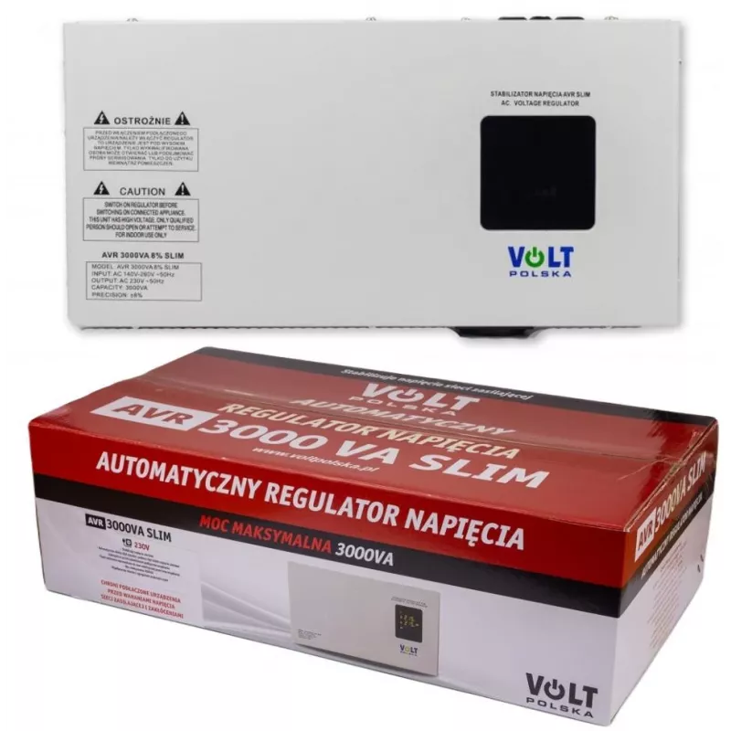 Volt Polska AVR 3000VA Slim 8% pingestabilisaator