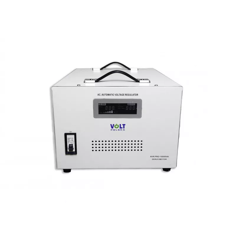 VOLT POLSKA AVR PRO 10000 pingestabilisaator – 10000VA/8000W automaatne pingeregulaator LCD-ga