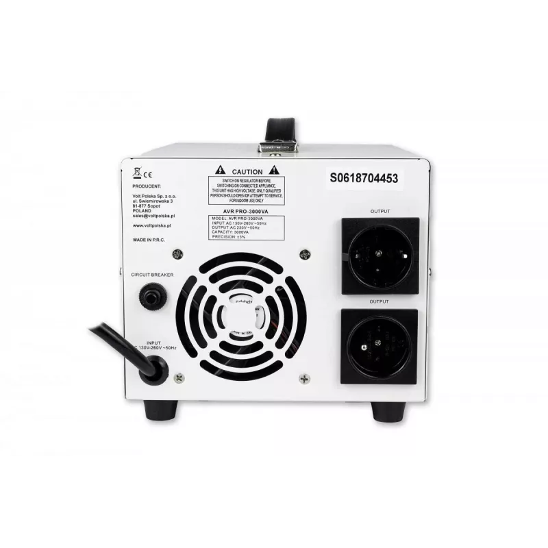 Volt Polska AVR PRO 3000VA 3% pingestabilisaator