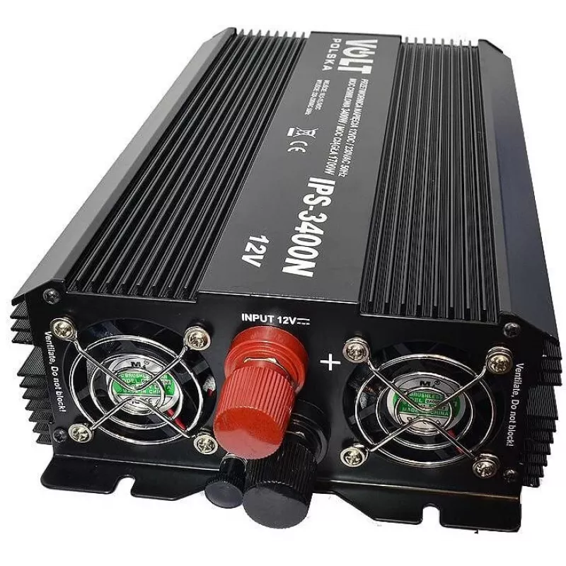 VOLT POLSKA IPS 1700/3400 puhas siinuslaine toiteinverter 12V DC 230V AC 1700W pidev / 3400W tipp