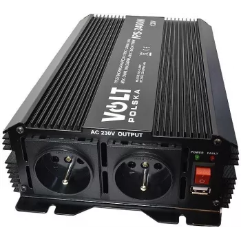 VOLT POLSKA IPS 1700/3400 puhas siinuslaine toiteinverter 12V DC 230V AC 1700W pidev / 3400W tipp