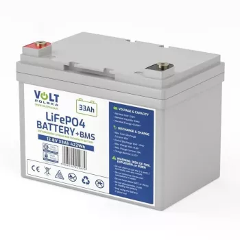 VOLT POLSKA LiFePO4 Aku 12.8V 33Ah 30A