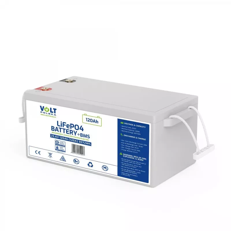 VOLT POLSKA LiFePO4 Aku 24V 120Ah 120A