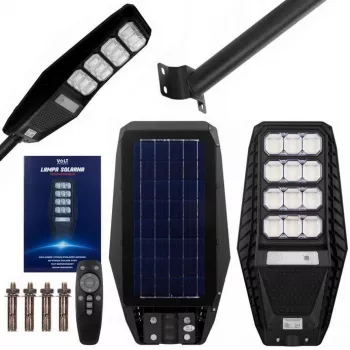 VOLT POLSKA Solar Lamp PIONEER 240 with 15W Solar Panel and Remote Control