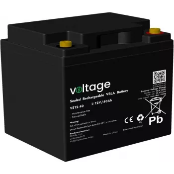 Voltage AGM aku 12V 40Ah VE12-40 (6-9 aastat eluiga)