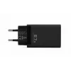 Voltage GaN laadija 67 W seinakinnitusega, PD 3.0 / QC 3.0, 2x USB-C ja 1x USB-A, EL-pistik, must