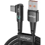 VOLTAGE PowerAngle 66W PD USB-A to USB-C nurkkaabel 1m must