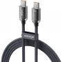 VOLTAGE PureCrystal 100W USB-C to USB-C PD-kaabel 1m must