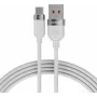 VOLTAGE VEKS66AC100WE USB-A kuni USB-C silikoonist 66W PD kiirlaadimiskaabel 1m valge