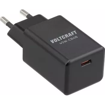 VOLTCRAFT 45W-CB48 kahe pordiga USB seinatavaline laadija PD 3.0 & QC 3.0 must VC-17256065