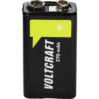 VOLTCRAFT 9 V plokk laetav aku NiMH 270 mAh 8,4 V kasutusvalmis 1 tk (VC-17665965)