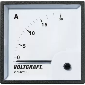 VOLTCRAFT AM-72X72/15A liikuvsüdamikuga vahelduvvoolu ampermeeter, 72x72mm, 0-15A, klass 1.5