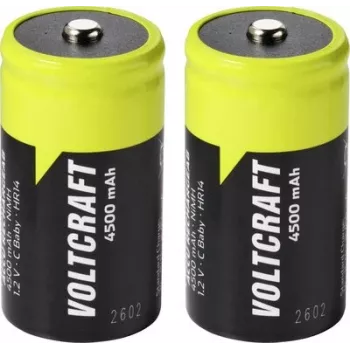 VOLTCRAFT Baby (C) NiMH akupatarei 4500 mAh 1,2 V kasutusvalmis, 2-pakk VC-17275485