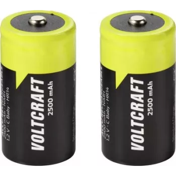 VOLTCRAFT Baby (C) akupatarei NiMH 2500 mAh 1,2 V kasutusvalmis, 2-pakk VC-17275475