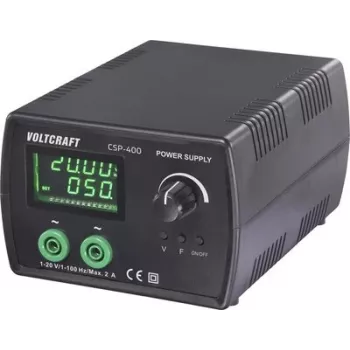 VOLTCRAFT CSP-400 vahelduvvoolu labori toiteallikas, reguleeritav 1-20 V/AC, 1-2 A, 40 W, vooluvõrgust ja akult, 1 väljund VC-17192785