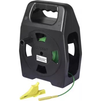 VOLTCRAFT EML-30 maandusmõõtejuhe 30 m roheline poolil CAT III 1000 V plastkiud suure tõmbetugevuse jaoks (VC-17312660)