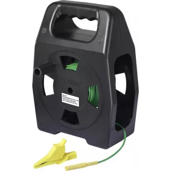 VOLTCRAFT EML-50 maandusmõõtejuhe 50 m roheline poolil CAT III 1000 V plastkiud suure tõmbetugevusega (VC-17312695)