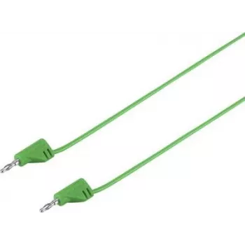 VOLTCRAFT Ülimalt paindlik mõõtejuhe 2 mm lamellpistikust 2 mm lamellpistikuni, 0,6 m, roheline, 2,2 A, MSB-200 (VC-8557715)