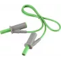 VOLTCRAFT Väga paindlik turvatestjuhe [4 mm lamellpistik - 4 mm lamellpistik] 0,5 m roheline MSB-501 10 A (VC-8063525)