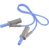 VOLTCRAFT Ülikindel painduv turvatestjuhe [4 mm lamellpistik - 4 mm lamellpistik] 0,5 m Sinine MSB-501 10 A (VC-8063410)