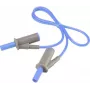 VOLTCRAFT Ülikindel painduv turvatestjuhe [4 mm lamellpistik - 4 mm lamellpistik] 0,5 m Sinine MSB-501 10 A (VC-8063410)