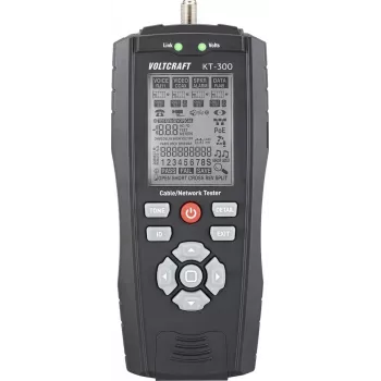 VOLTCRAFT KT-300 kaabli tester VC-17497100 telekommunikatsiooni ja võrgu jaoks