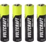 VOLTCRAFT Micro (AAA) NiMH laetav aku 800 mAh 1,2 V kasutusvalmis, 4-pakk (VC-17275415)