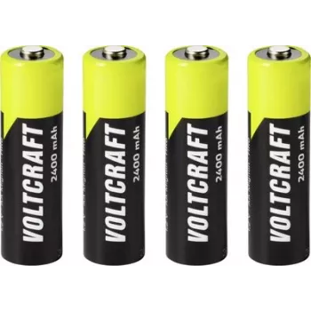 VOLTCRAFT Mignon AA NiMH akupatarei 2400 mAh 1,2 V kasutusvalmis, 4-pakk VC-17275455