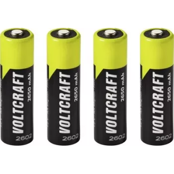 VOLTCRAFT Mignon AA NiMH akupatarei 2650 mAh 1,2 V kasutusvalmis, 4-pakk VC-17275465