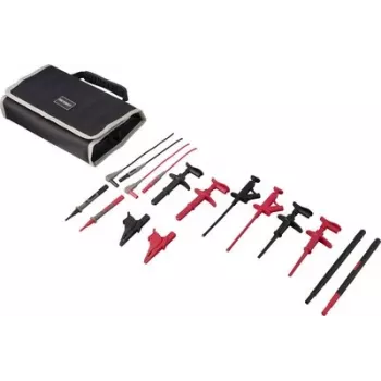 VOLTCRAFT MLSet-100 mõõtejuhtmete komplekt 4 mm virnastatavate banaanpistikute, krokodilliklambrite, mõõteotsikute, 4 mm pesadega, 1,2 m, punane/must VC-18652745