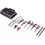 VOLTCRAFT MLSet-100 mõõtejuhtmete komplekt 4 mm virnastatavate banaanpistikute, krokodilliklambrite, mõõteotsikute, 4 mm pesadega, 1,2 m, punane/must VC-18652745