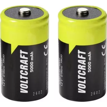 VOLTCRAFT Mono (D) NiMH aku 5000 mAh 1,2 V kasutusvalmis, 2-pakk (VC-17275495)