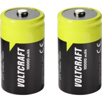 VOLTCRAFT Mono (D) NiMH laetav aku 10000 mAh 1,2 V kasutusvalmis, 2-pakk VC-17275505