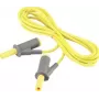 VOLTCRAFT MSB-501 turvatestjuhe, 4 mm virnastatav banaanpistik samasse, 2 m, kollane, CAT III 1000 V / CAT IV 600 V, 16 A VC-8063480