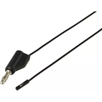 Voltcraft MSL-315 must mõõtejuhe, 4 mm banaanpistik 0,64 mm pesale, 1 m, 1 A, 30 V AC/60 V DC VC-17182175